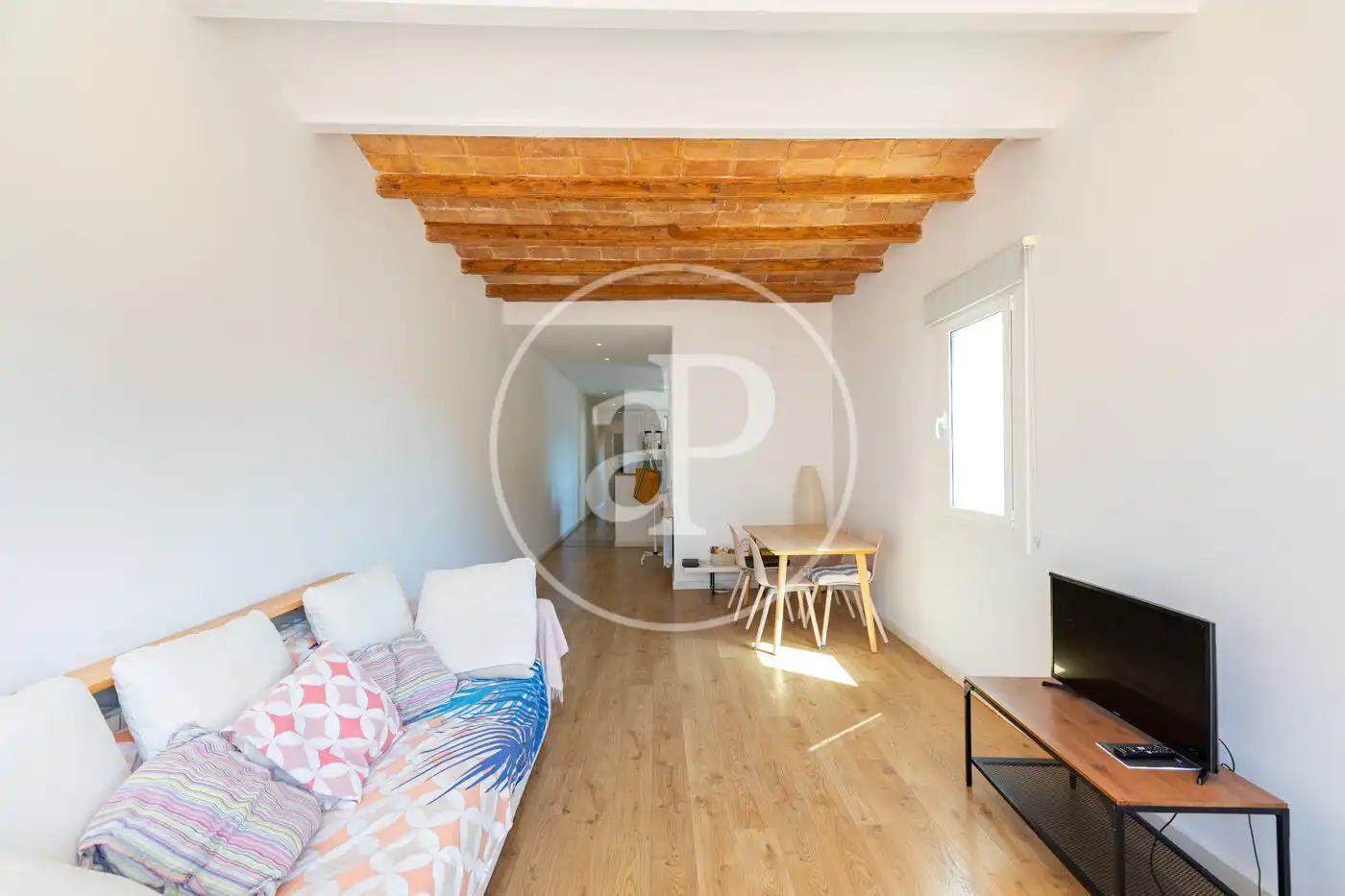 Living room of Attic for sale in Barcelona  with Air Conditioner, Heating and Terrace