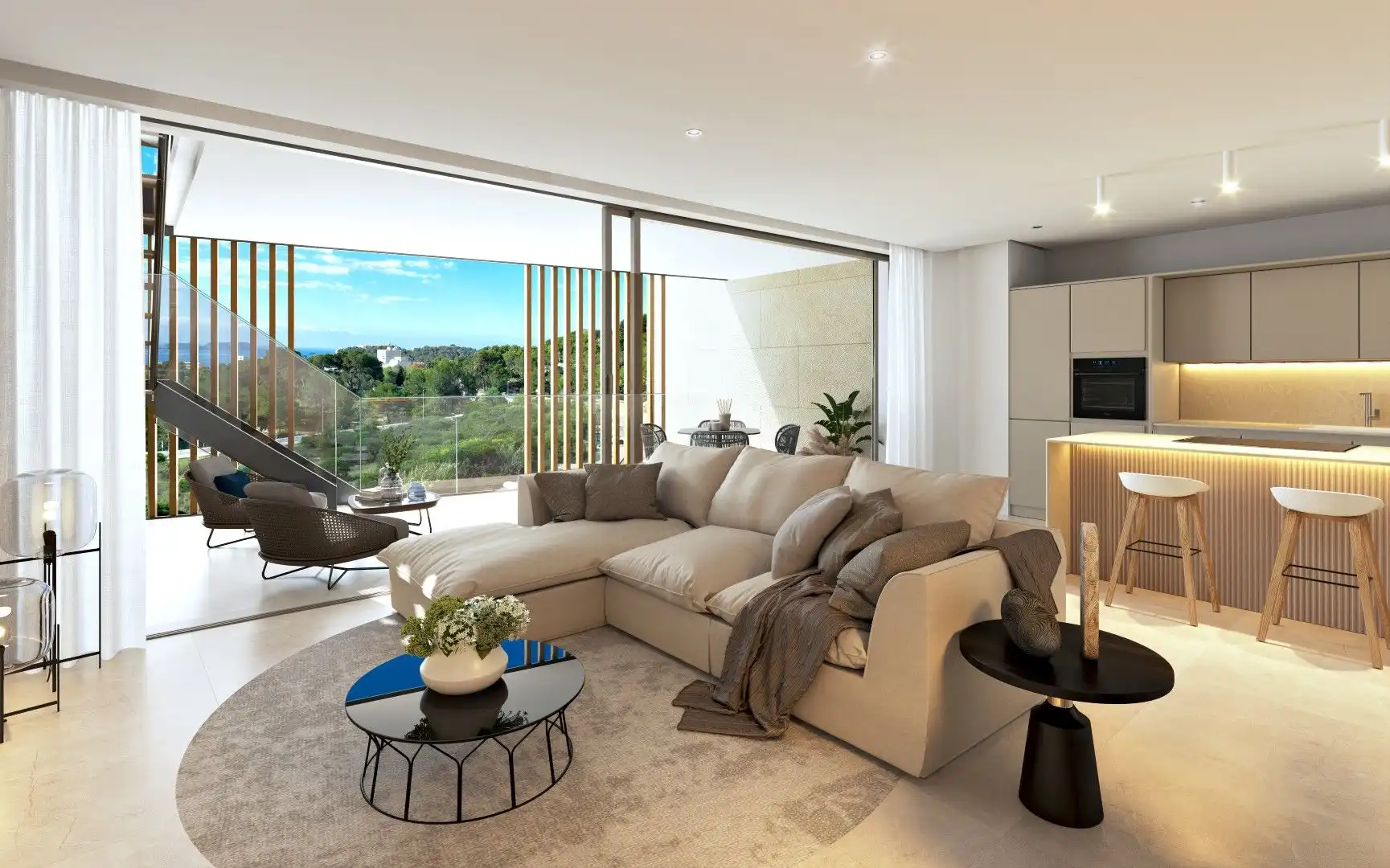 Sala de estar de Ático en venta en Fígols con Aire acondicionado, Calefacción y Jardín privado