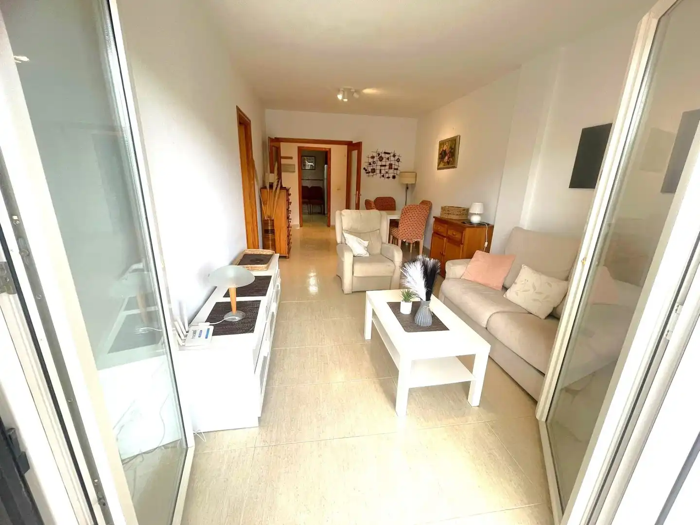 Sala de estar de Apartamento en venta en Xaló con Terraza y Amueblado