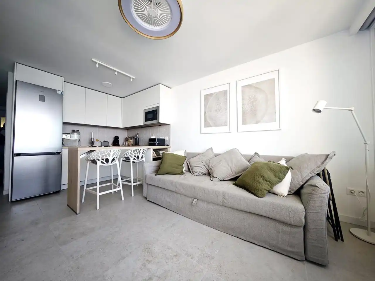 Living room of Flat for rent in San Bartolomé de Tirajana  with Furnished, Internet and Community pool