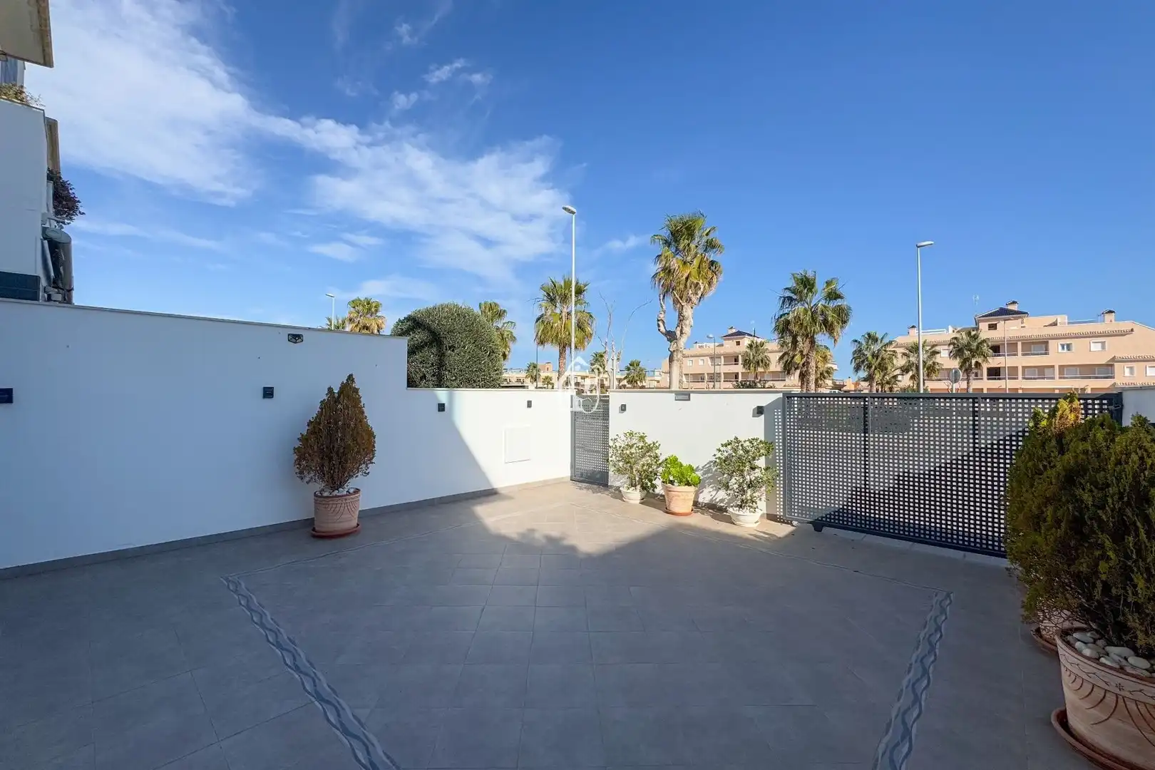 Terraza de Casa adosada de alquiler en Pilar de la Horadada con Aire acondicionado, Jardín privado y Terraza
