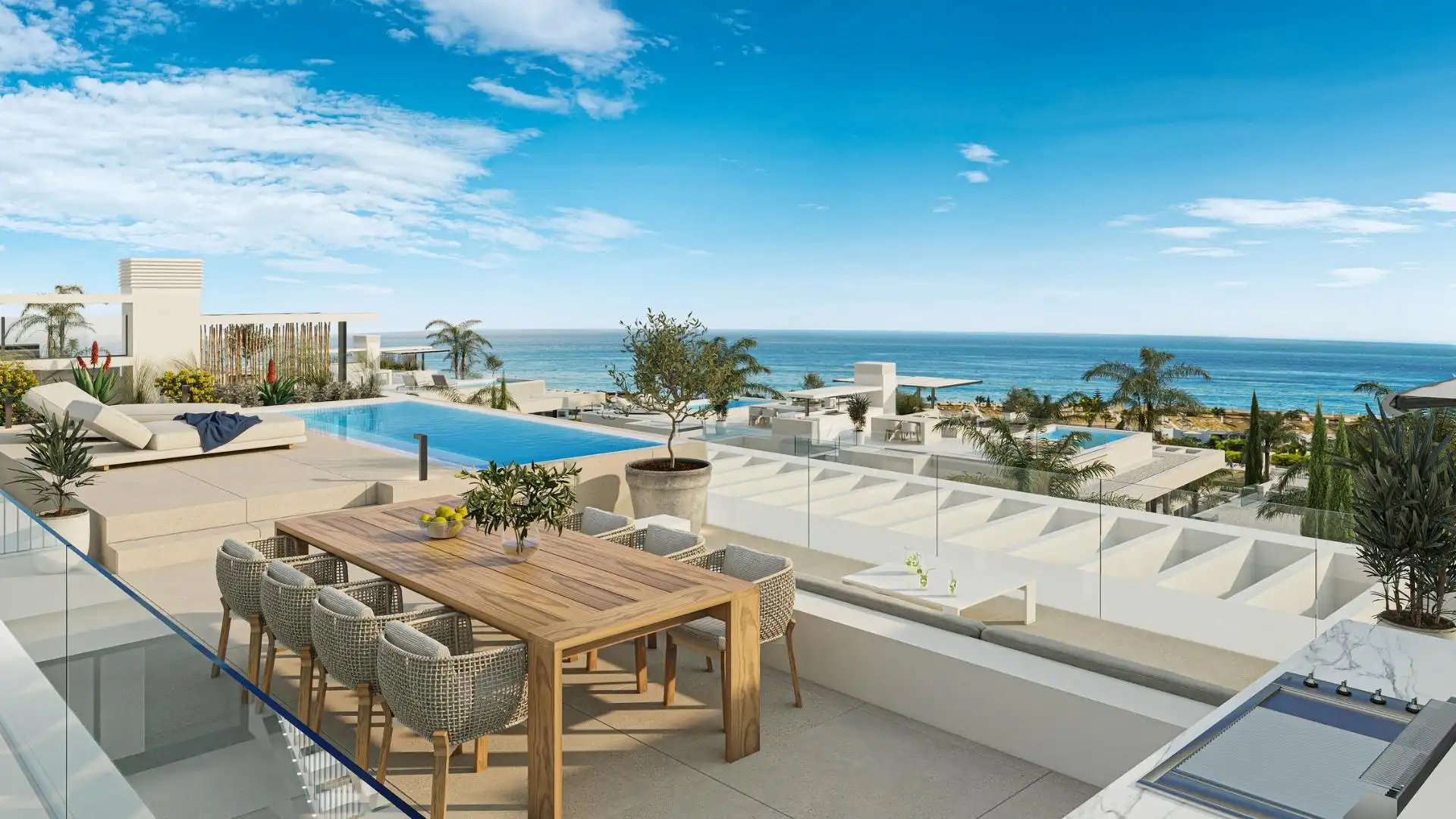 Terrassa de Casa o xalet en venda en Marbella amb Aire condicionat, Calefacció i Jardí privat