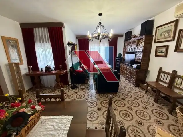 Sala d'estar de Casa o xalet en venda en Villamiel de Toledo amb Aire condicionat, Terrassa i Piscina