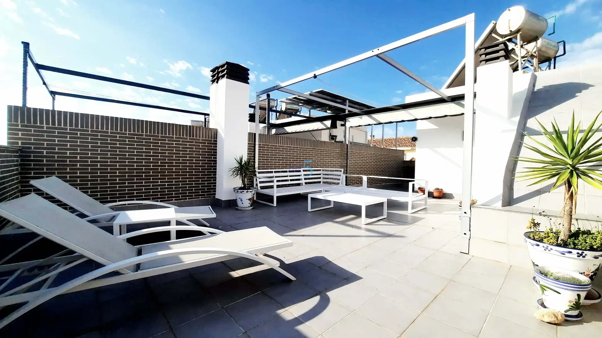 Terrace of Flat for sale in Los Alcázares  with Air Conditioner, Heating and Swimming Pool
