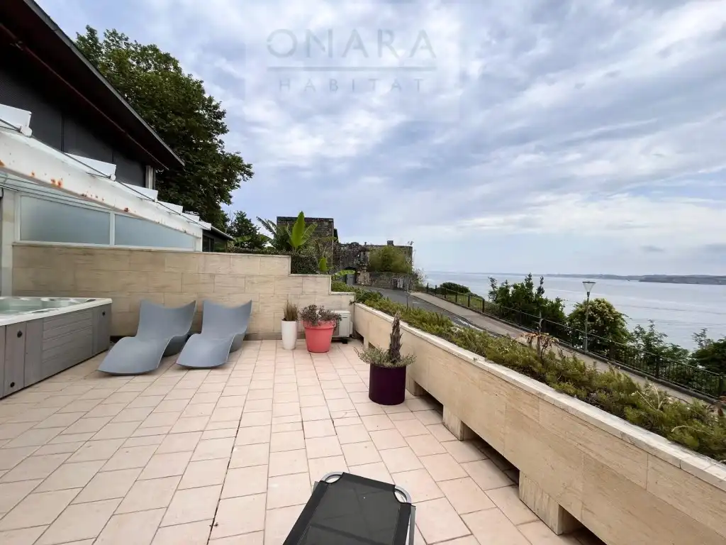 Terraza de Casa adosada de alquiler en Hondarribia con Terraza
