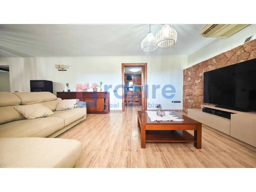 Living room of Houses for rent in Sant Antoni de Portmany  with Air Conditioner, Private garden and Terrace