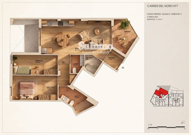Piso en Venta en del Nord en Centre