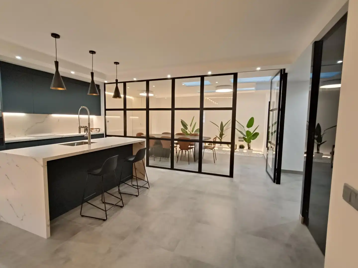 Küche von Wohnung zur Miete in Castellón de la Plana / Castelló de la Plana mit Klimaanlage und Heizung