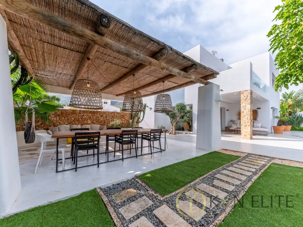 Terrassa de Casa o xalet de lloguer en Dénia amb Aire condicionat, Jardí privat i Terrassa