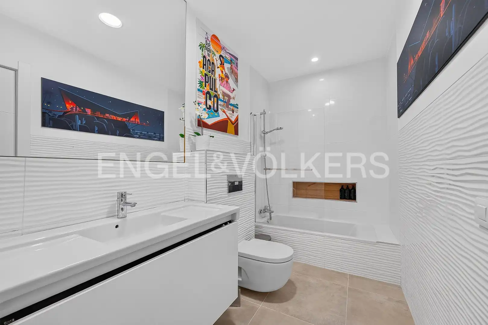 Badezimmer von Wohnung zum Verkauf in Adeje mit Klimaanlage, Terrasse und Schwimmbad