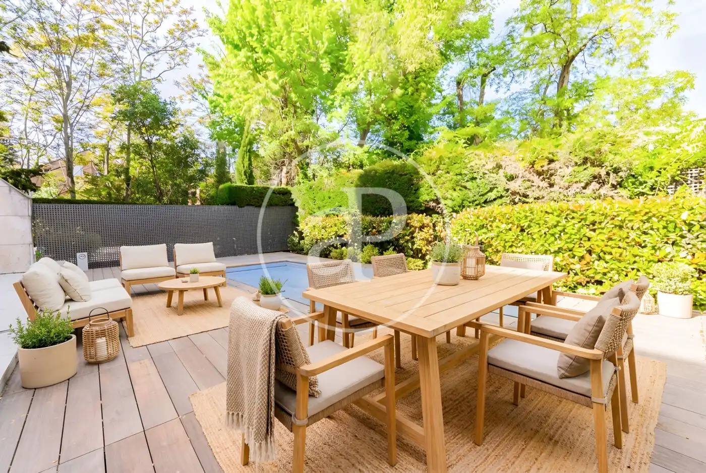 Terrace of Detached homes for sale in Madrid  with Air Conditioner, Heating and Private garden