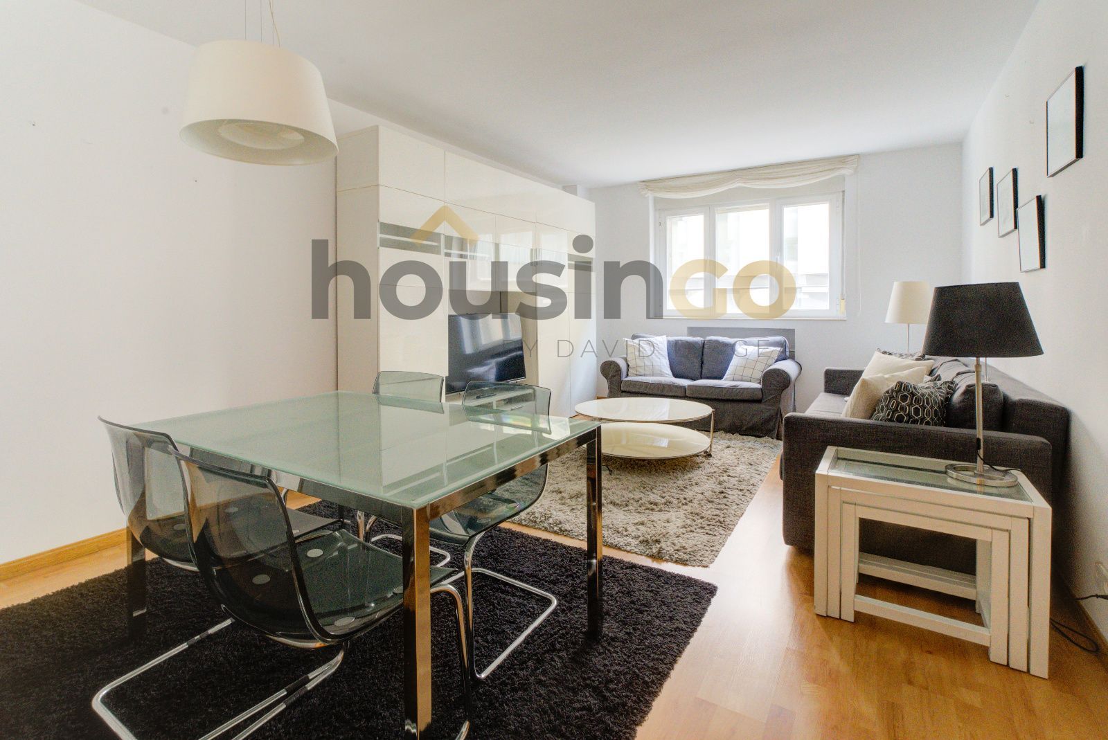 Living room of Flat for sale in  Madrid Capital  with Air Conditioner, Heating and Parquet flooring