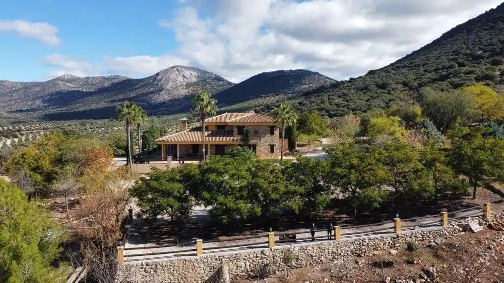 Vista exterior de Finca rústica en venta en Colomera con Calefacción, Terraza y Piscina