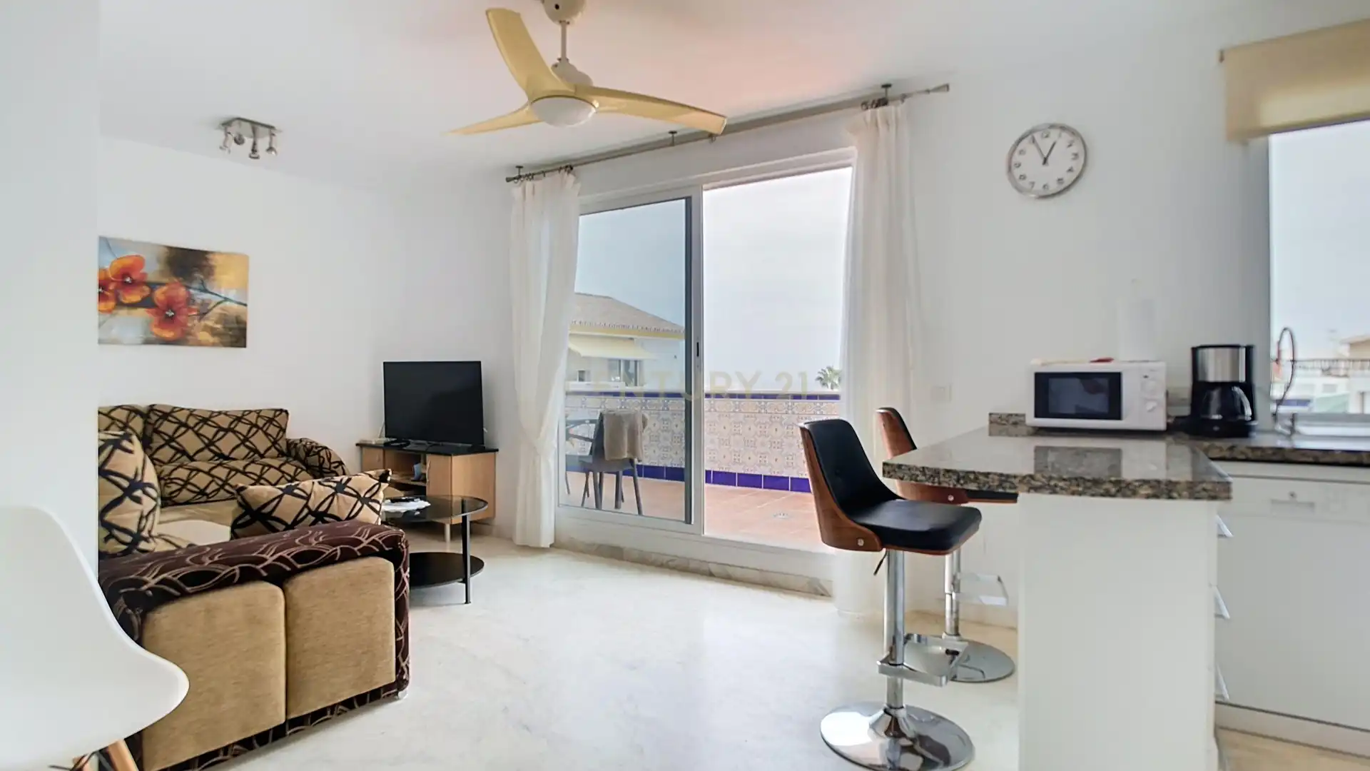 Living room of Apartments for rent in Mijas  with Air Conditioner and Washing machine