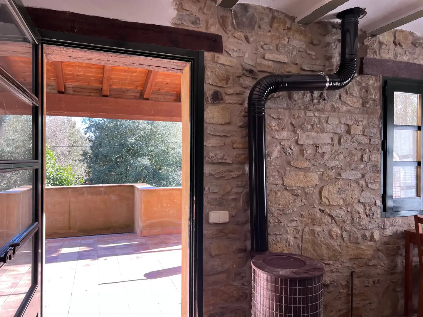 Finca rústica en venda en Mieres (Girona) amb Aire condicionat, Jardí privat i Parquet