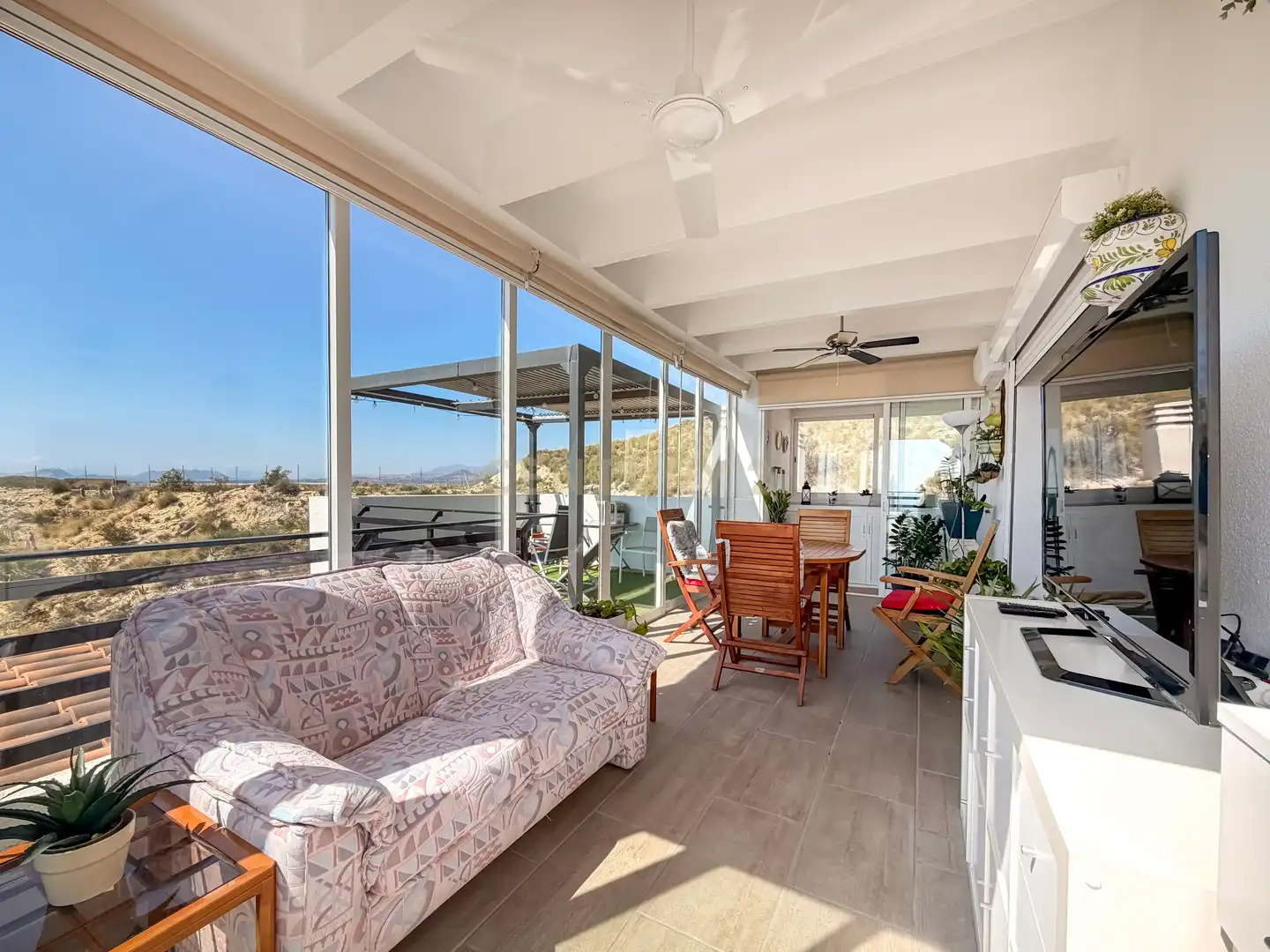 Terraza de Apartamento en venta en Mutxamel con Aire acondicionado, Trastero y Piscina