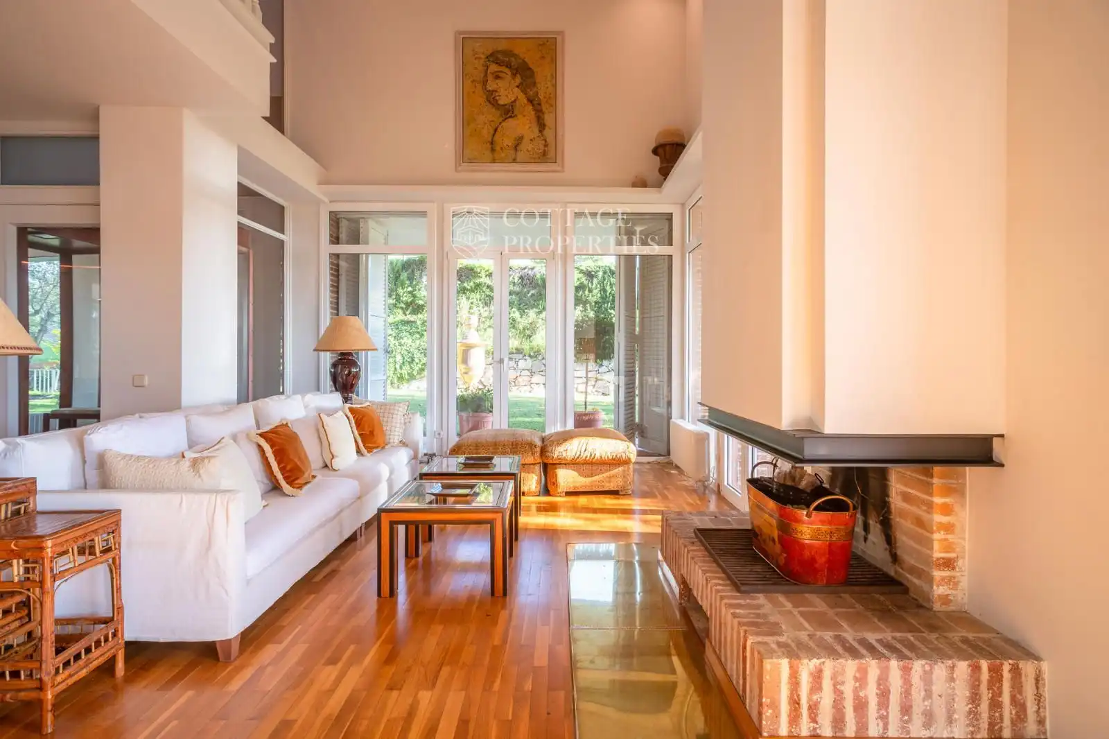 Sala de estar de Casa o chalet en venta en Sant Vicenç de Montalt con Aire acondicionado, Terraza y Amueblado