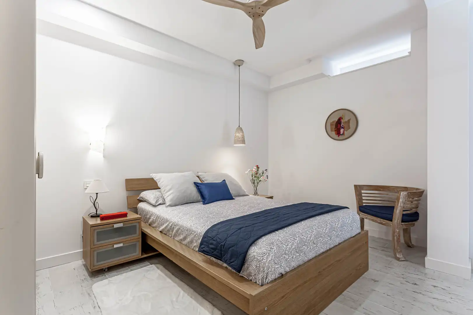 Bedroom of Flat for rent in Madrid  with Air Conditioner, Heating and Parquet flooring