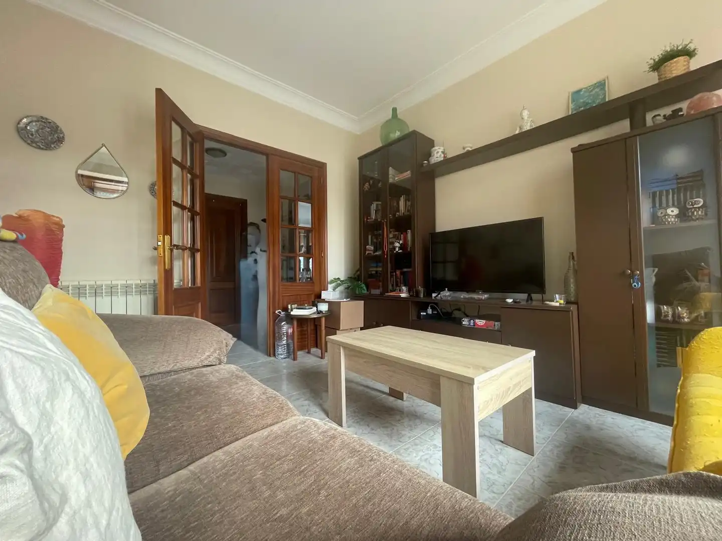 Sala d'estar de Pis en venda en A Malata - Catabois - Ciudad Jardín