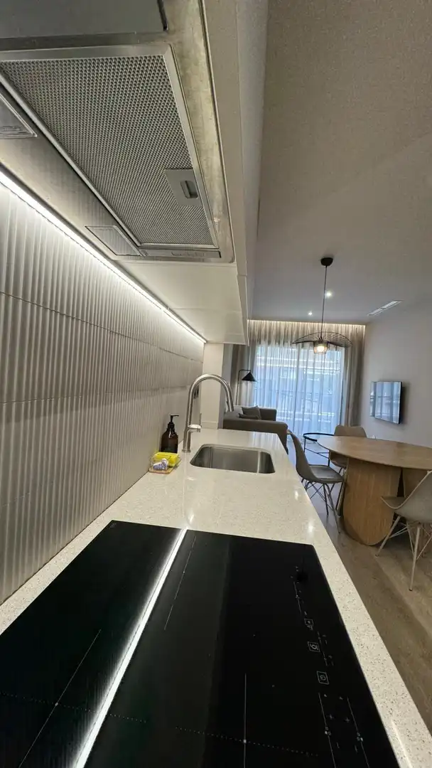 Cocina de Piso de alquiler en Barcelona con Aire acondicionado, Calefacción y Amueblado