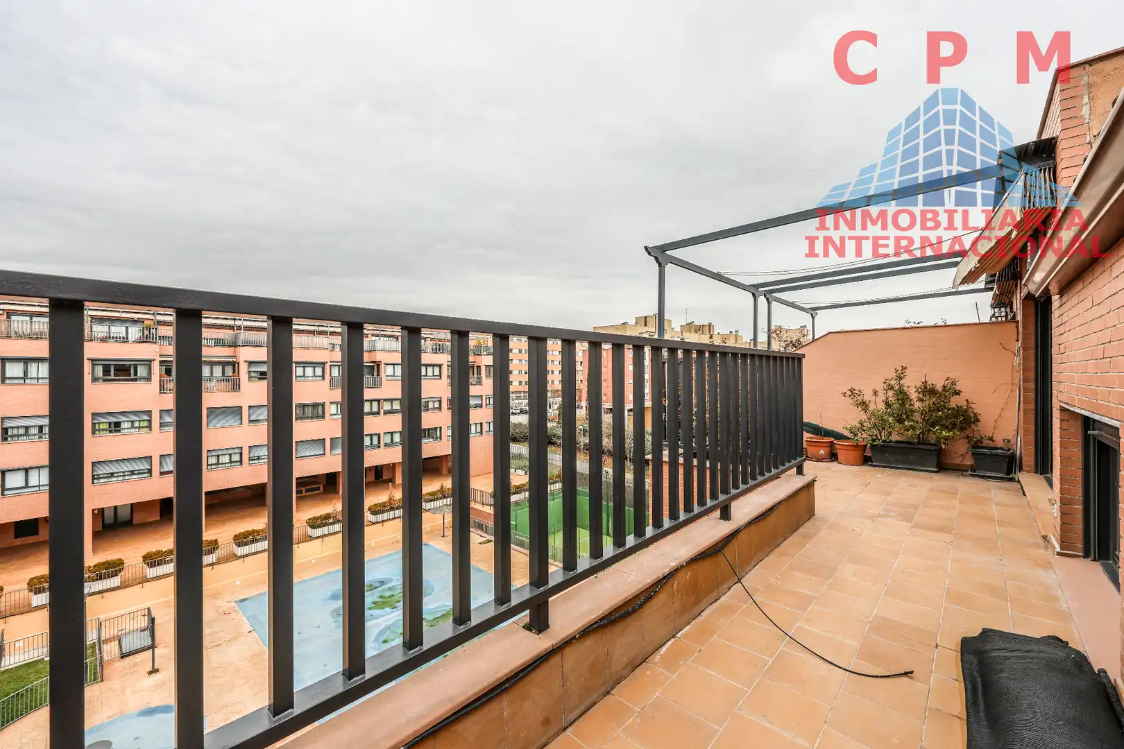 Terraza de Dúplex de alquiler en Madrid con Aire acondicionado, Calefacción y Parquet