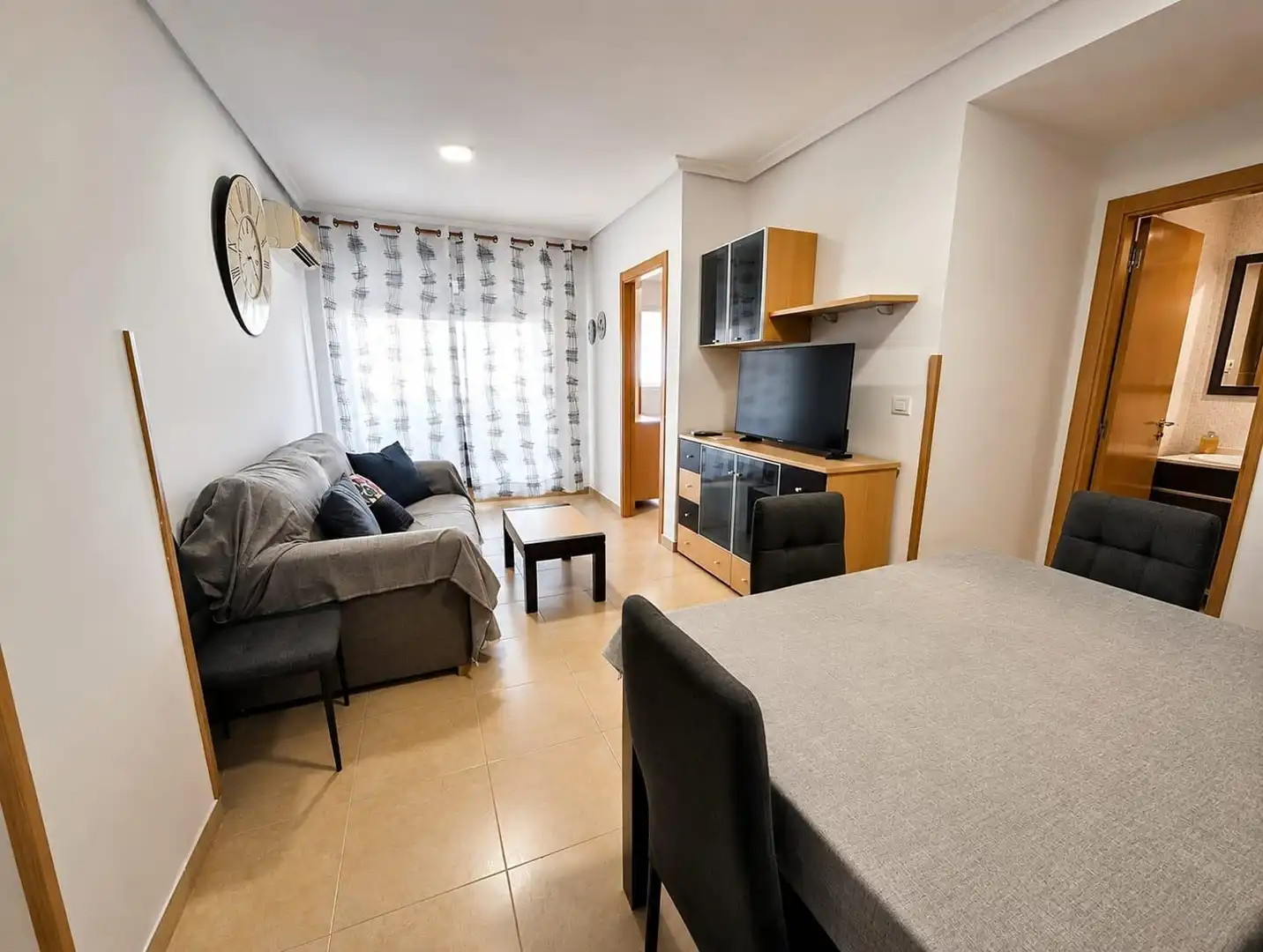 Sala d'estar de Apartament en venda en Oropesa del Mar / Orpesa amb Aire condicionat, Terrassa i Traster