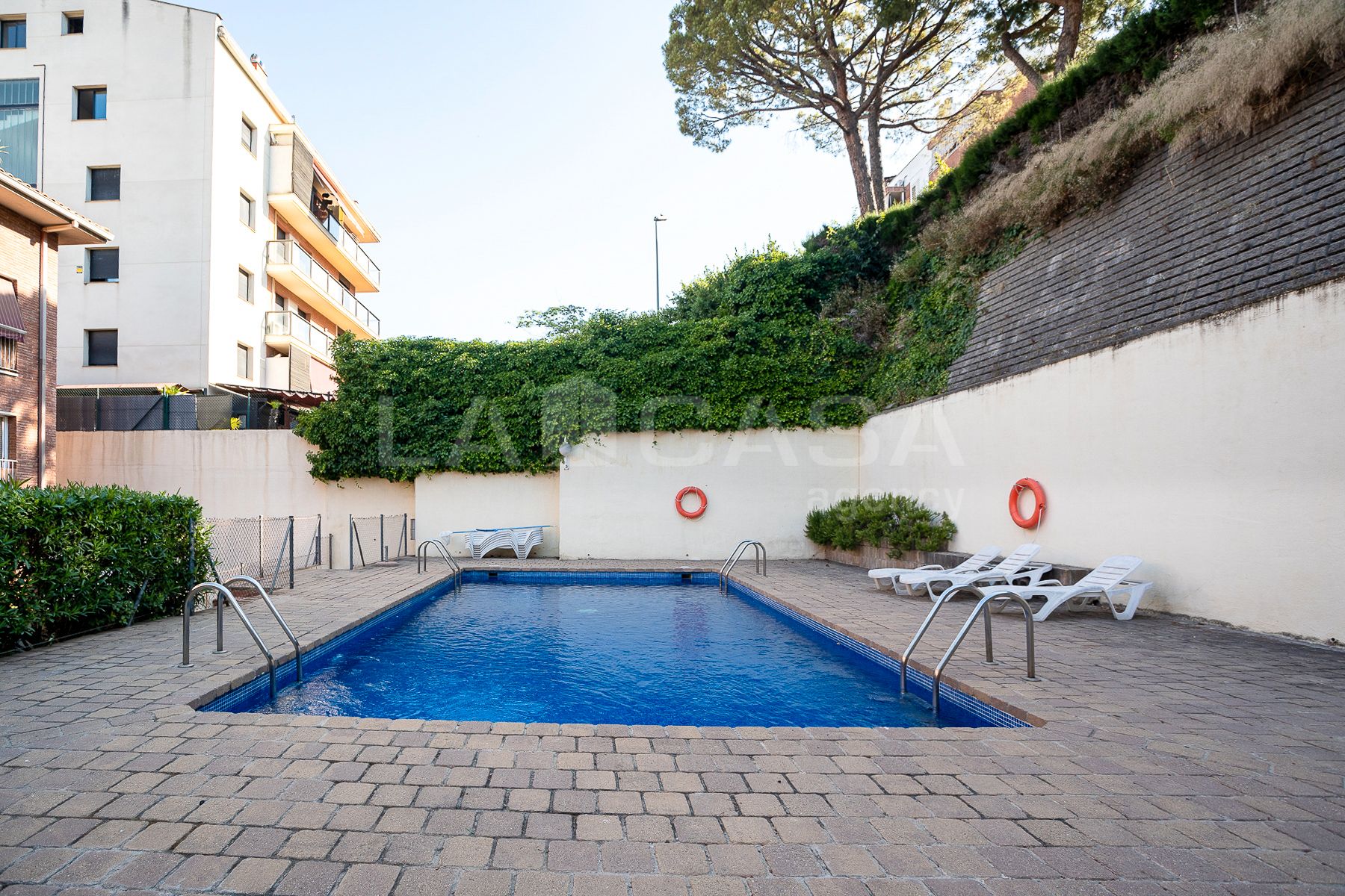 Swimming pool of Flat for sale in Granollers  with Heating, Terrace and Storage room
