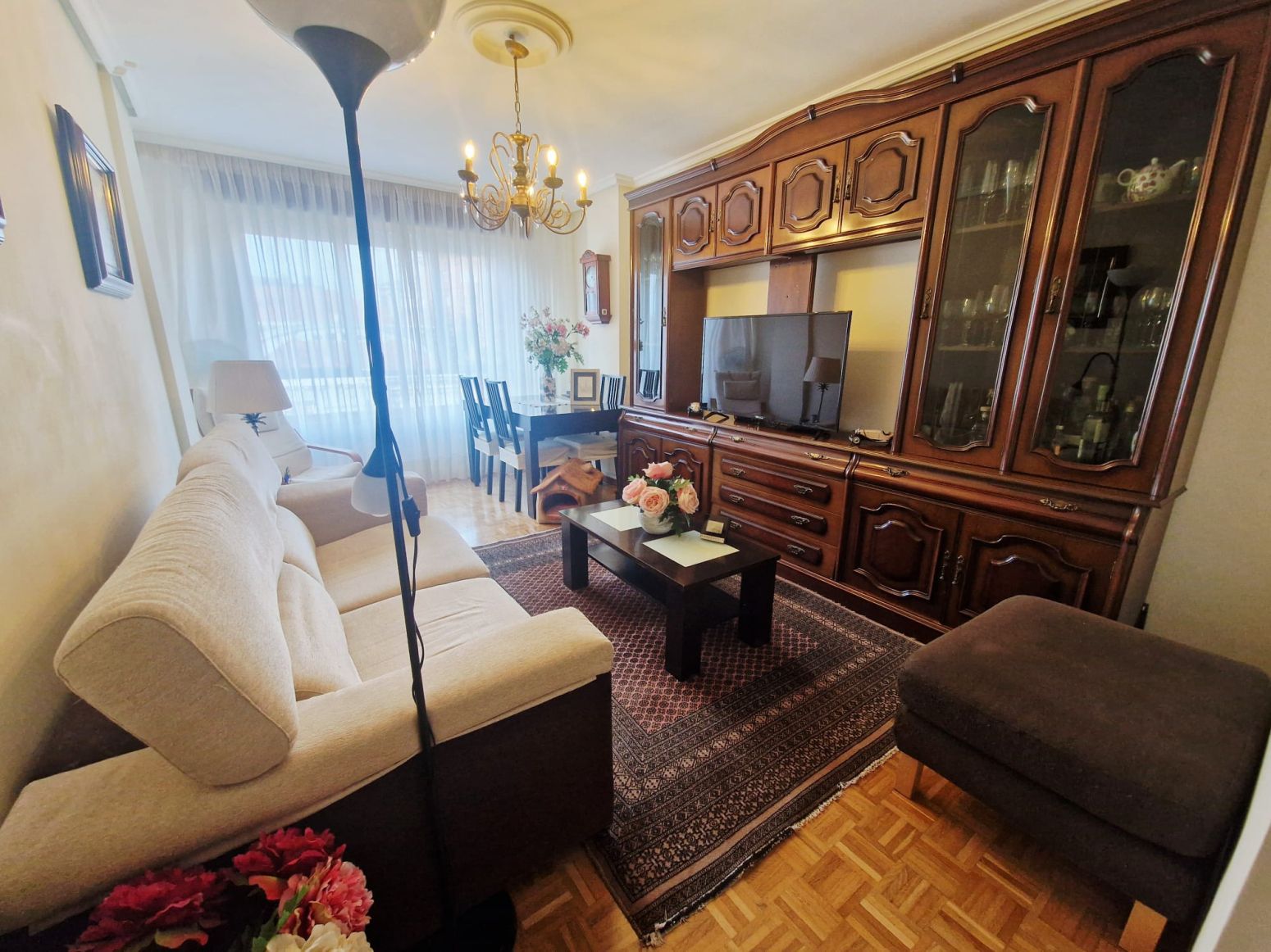 Living room of Flat for sale in Avilés  with Heating, Terrace and Storage room