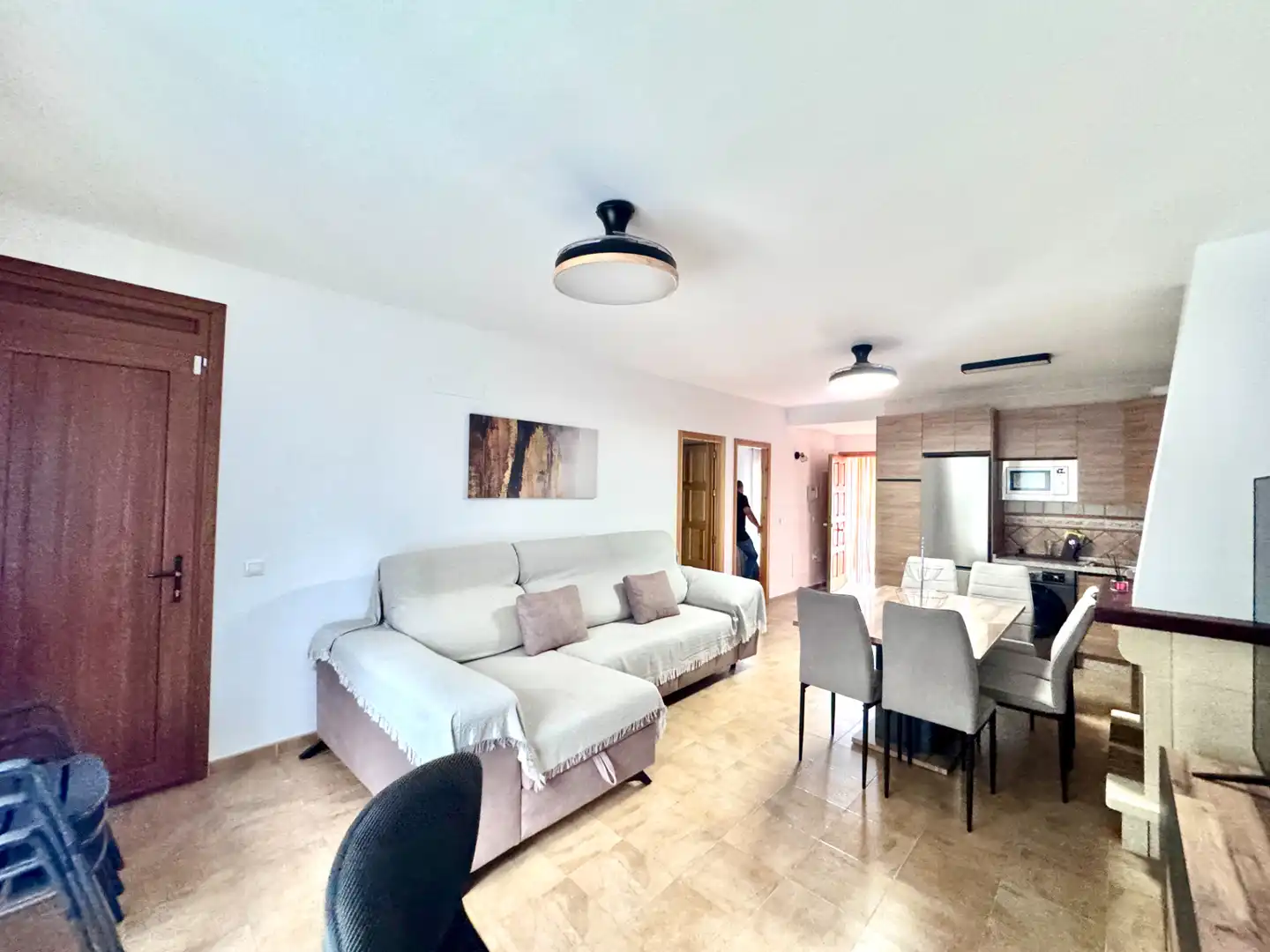 Sala de estar de Apartamento en venta en Paterna del Río con Terraza, Trastero y Amueblado