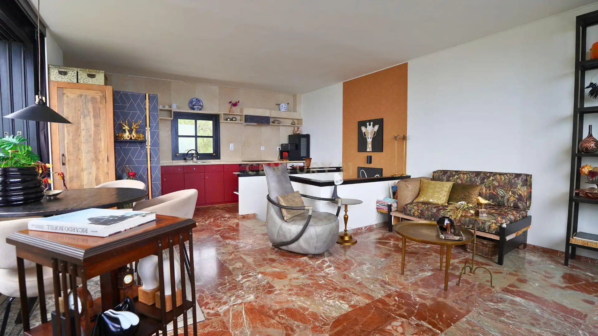 Sala d'estar de Apartament de lloguer en Calpe / Calp amb Aire condicionat, Traster i Forn