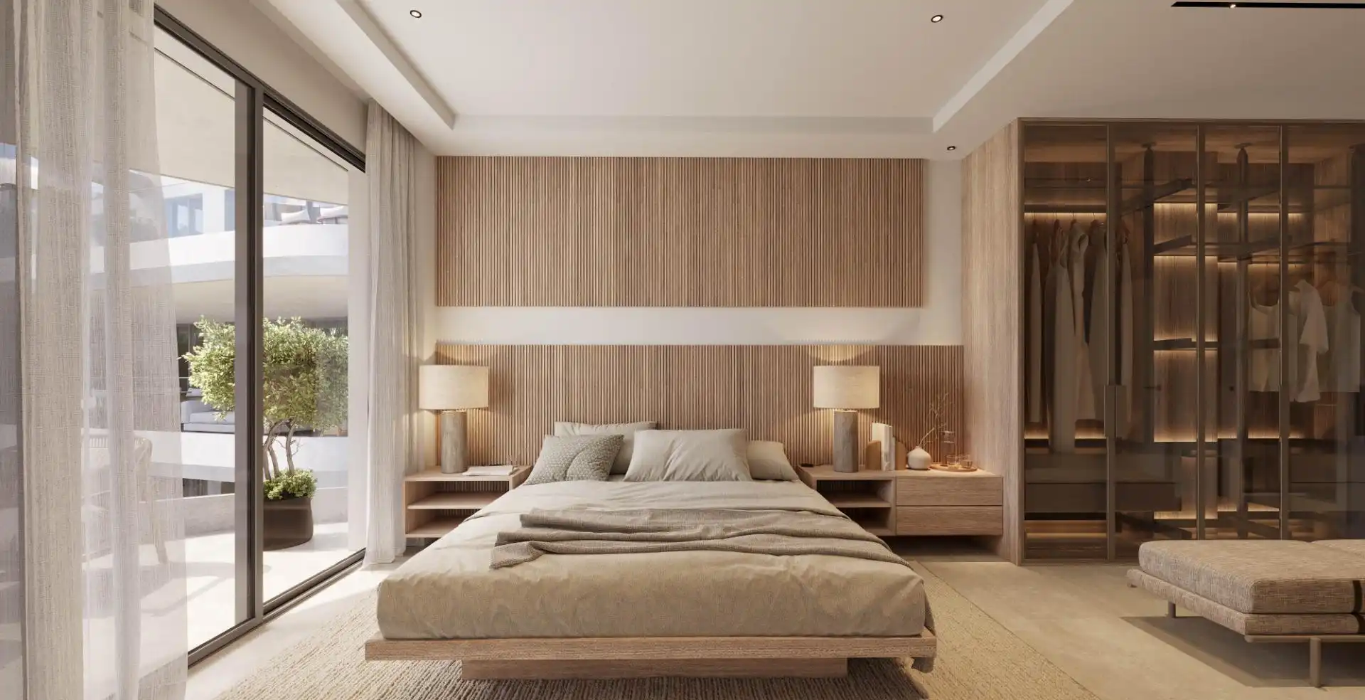 Habitación de Planta baja en venta en Estepona con Aire acondicionado, Jardín privado y Terraza