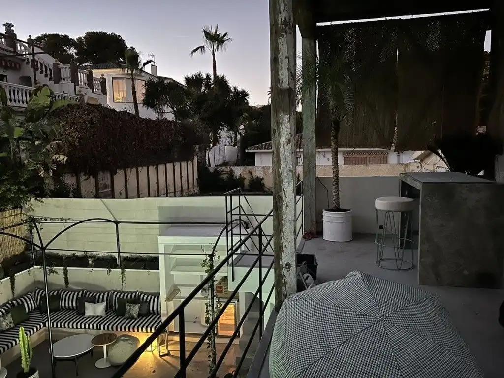 Terraza de Casa o chalet de alquiler en Marbella con Aire acondicionado, Jardín privado y Terraza