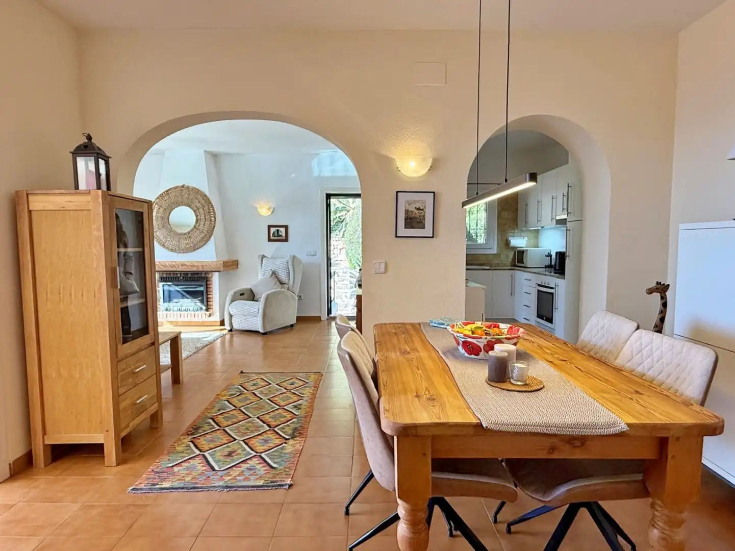 Esszimmer von Wohnungen zum Verkauf in Moraira mit Klimaanlage, Heizung und Terrasse