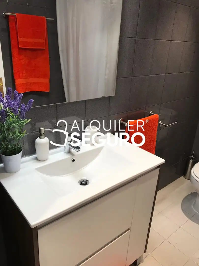 Baño de Piso de alquiler en Vitoria - Gasteiz con Calefacción y Amueblado