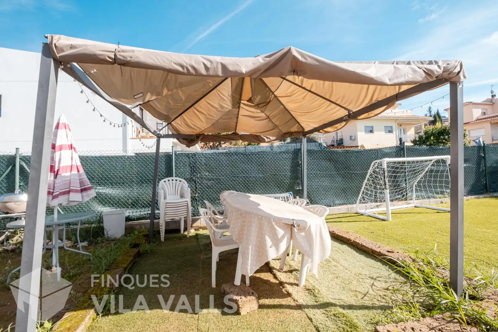 Terrassa de Casa o xalet en venda en Bigues i Riells del Fai amb Aire condicionat, Jardí privat i Parquet