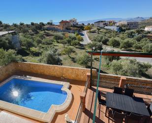 Vista exterior de Casa o xalet en venda en Nívar amb Aire condicionat, Terrassa i Piscina