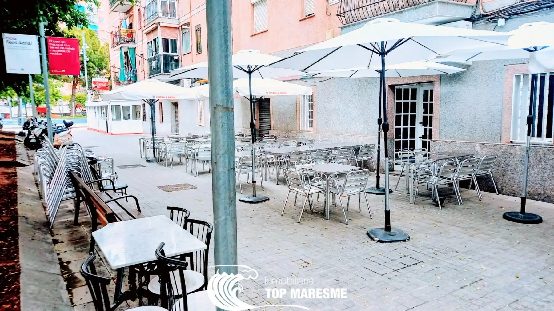 Terrasse von Geschaftsraum zum Verkauf in Sant Adrià de Besòs mit Klimaanlage, Heizung und Terrasse