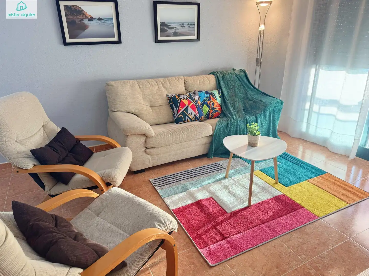 Living room of Apartments for rent in El Campello  with Air Conditioner, Heating and Private garden