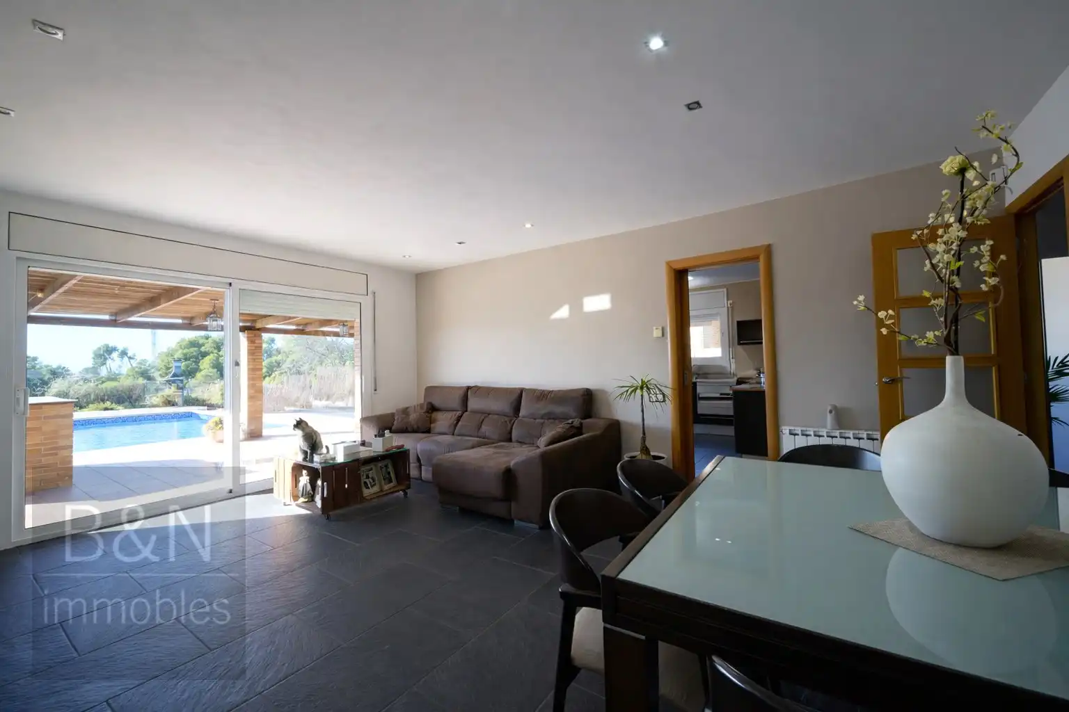 Sala de estar de Casa o chalet en venta en Rubí con Aire acondicionado, Calefacción y Terraza