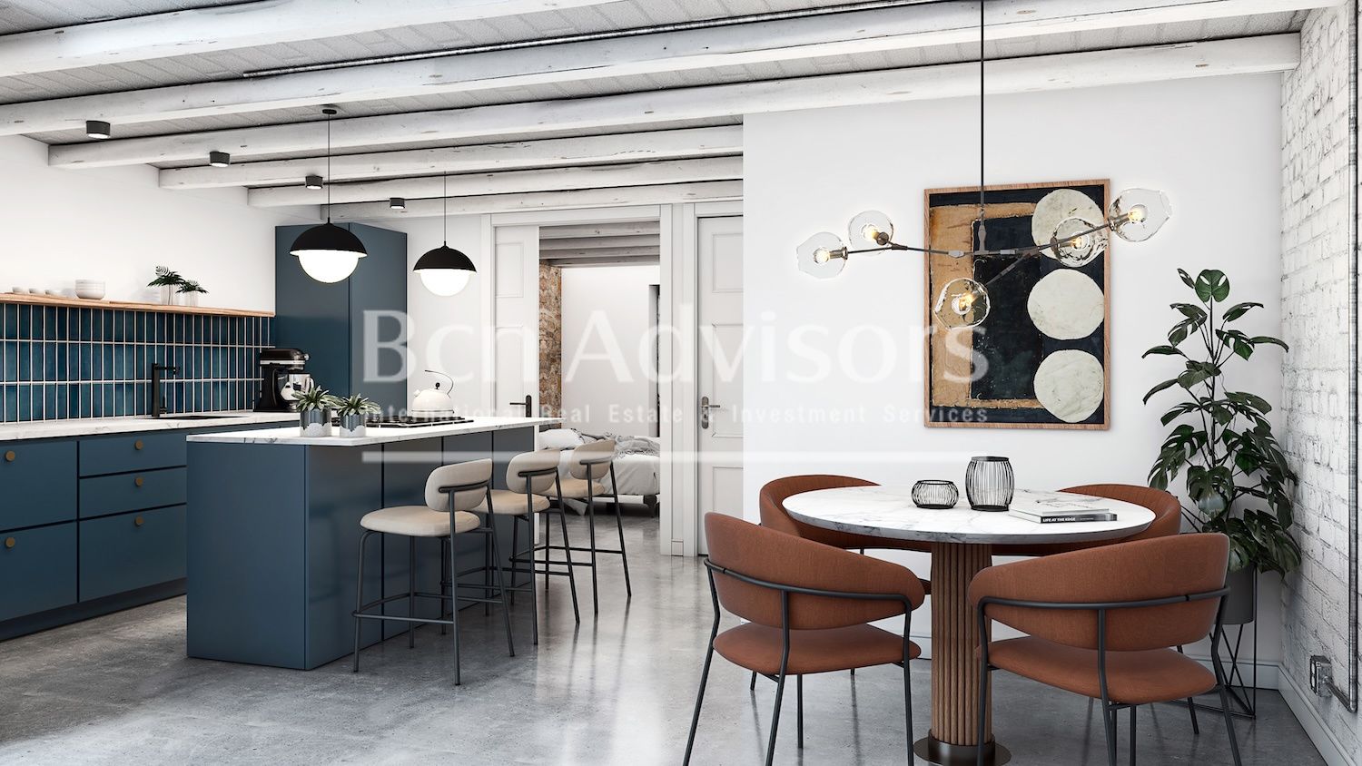 Menjador de Pis en venda en  Barcelona Capital amb Aire condicionat, Calefacció i Terrassa