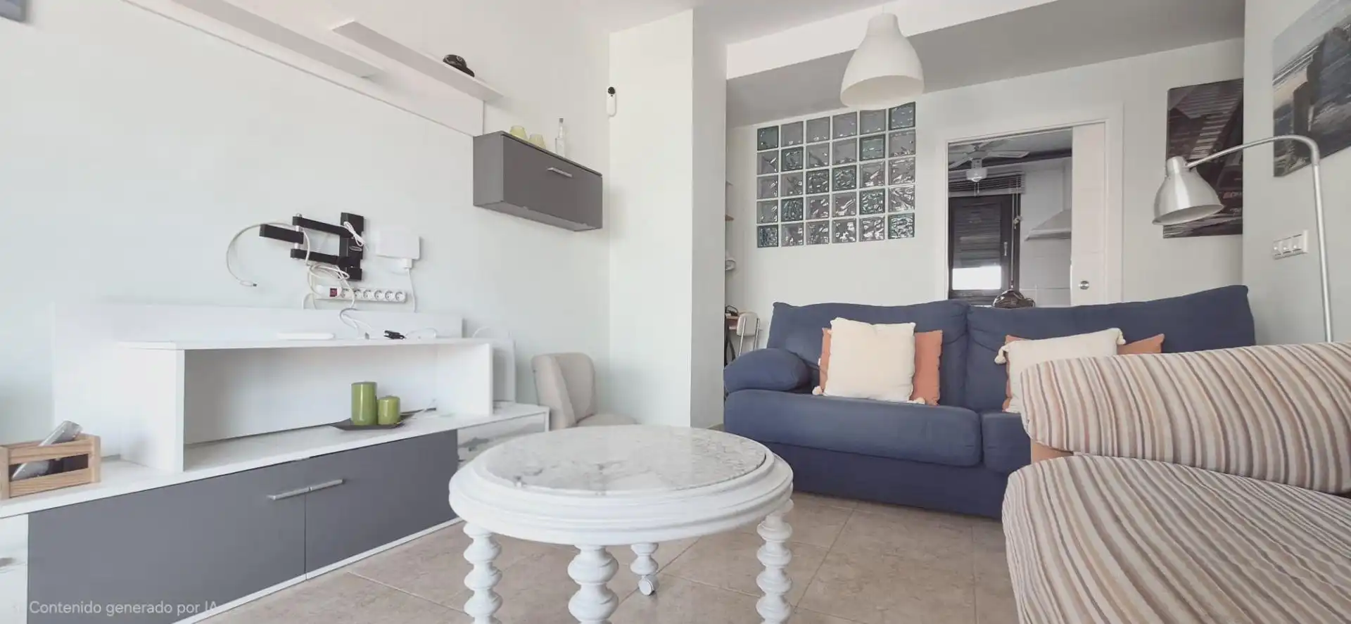 Sala de estar de Ático en venta en El Ejido con Aire acondicionado, Terraza y Trastero