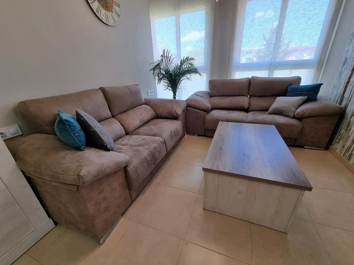 Wohnzimmer von Dachboden zum Verkauf in Sabadell mit Terrasse, Möbliert und Alarm