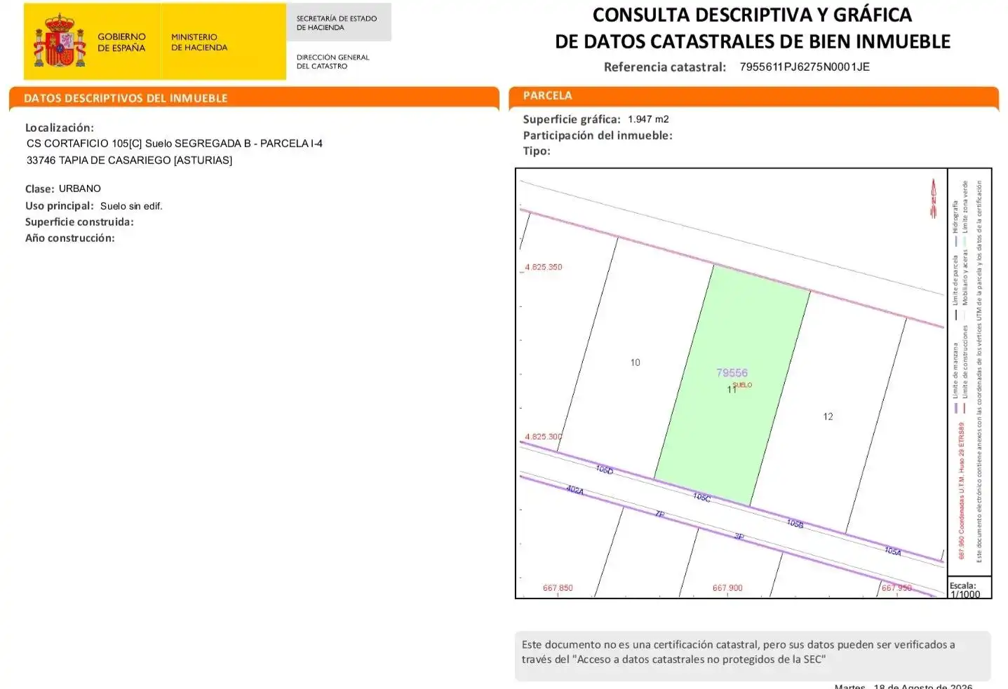 Residencial en venda en Tapia de Casariego, Asturias