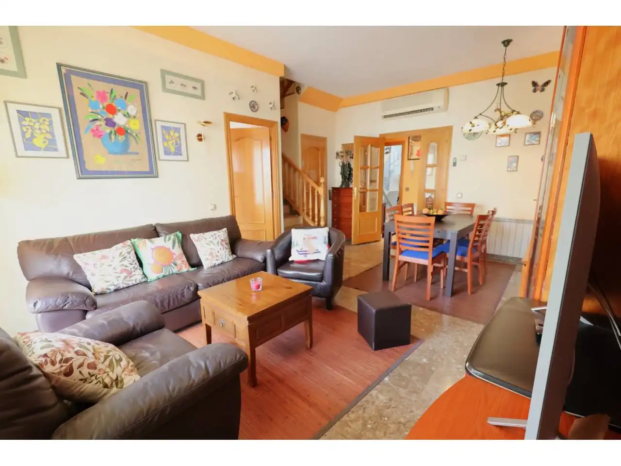Wohnzimmer von Maisonette zum Verkauf in L'Hospitalet de Llobregat mit Klimaanlage, Heizung und Terrasse