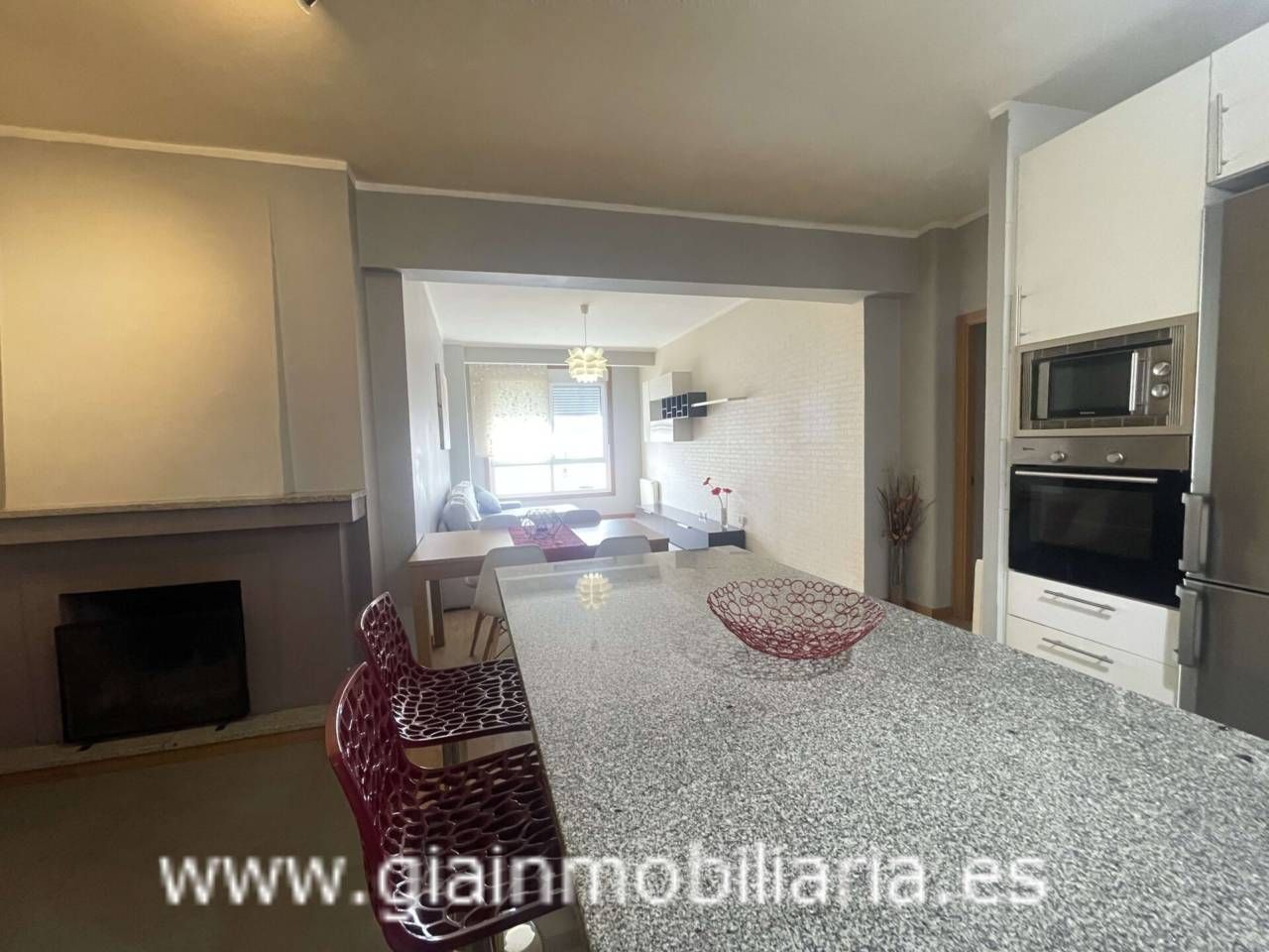 Kitchen of Flat for sale in Vigo   with Heating, Terrace and Furnished