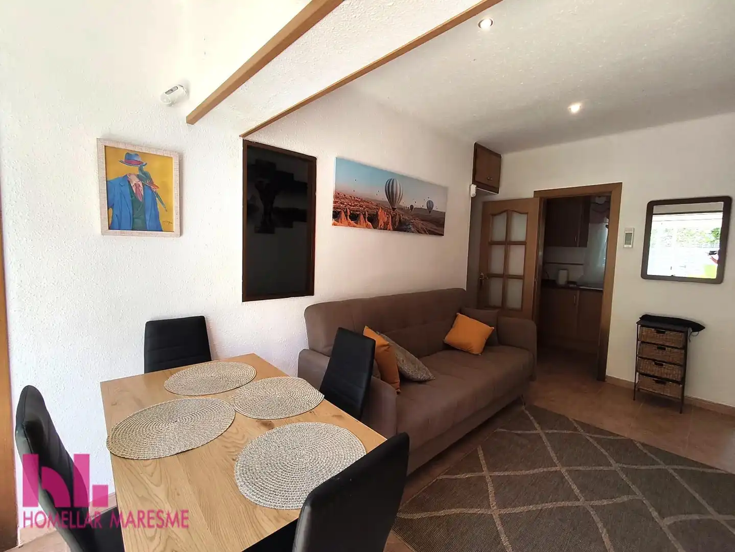 Living room of Flat for sale in Santa Susanna  with Terrace and Community pool