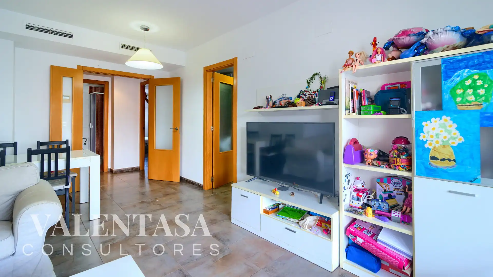 Sala de estar de Piso en venta en La Pobla de Farnals con Aire acondicionado, Jardín privado y Terraza