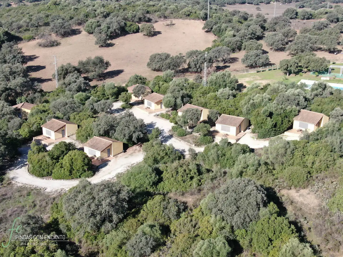 Vista exterior de Finca rústica en venda en Morón de la Frontera amb Jardí privat, Terrassa i Piscina