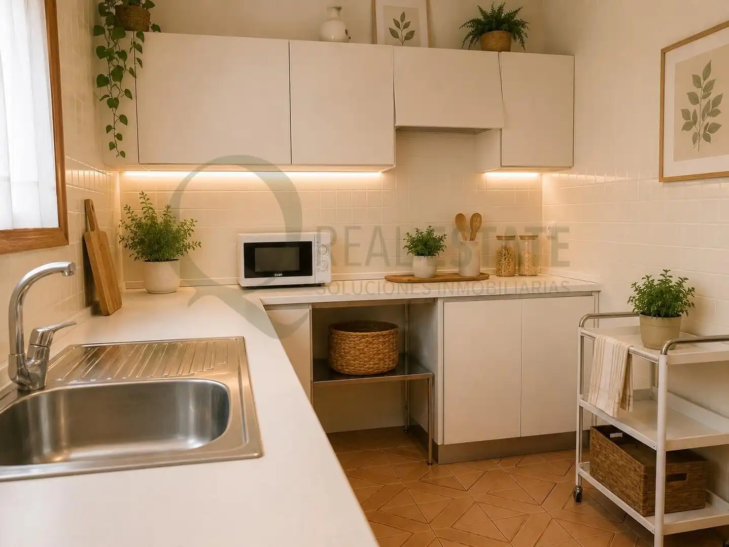 Cocina de Piso en venta en Alicante / Alacant con Aire acondicionado y Balcón