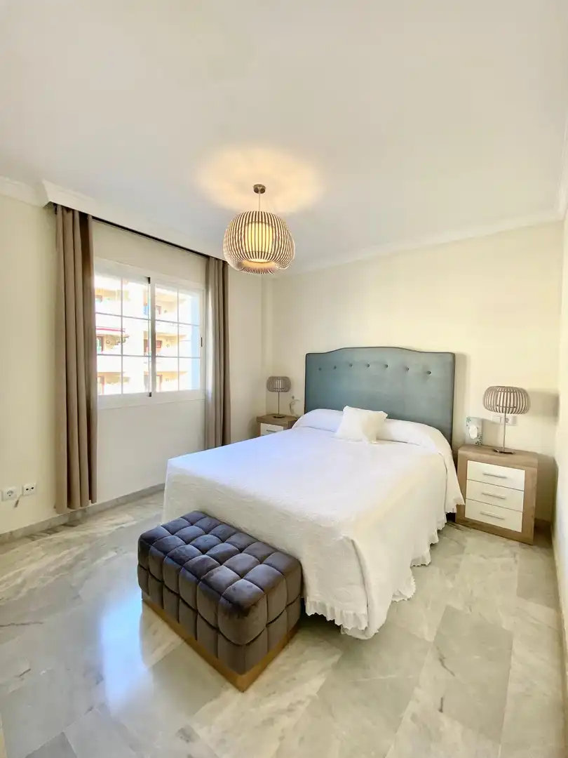 Bedroom of Apartments for rent in Marbella  with Air Conditioner, Furnished and Balcony